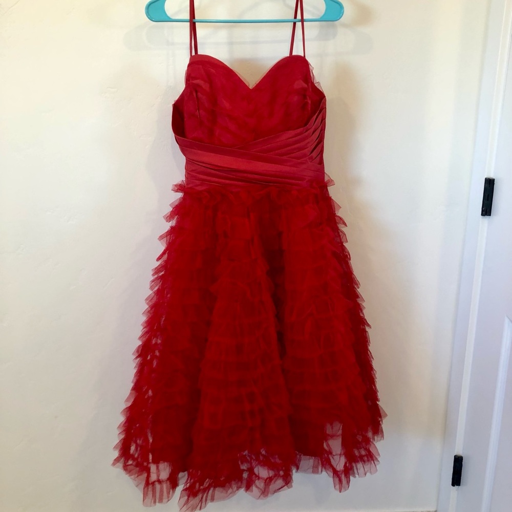 Red Cupcake Dress Unique Vintage Prom Dance Retro